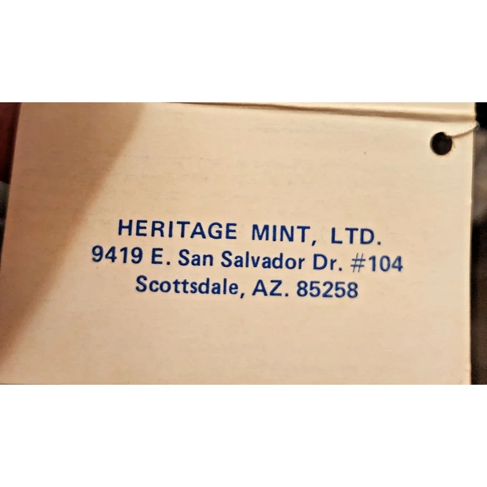 Vintage 1988 Heritage Mint LTD 
